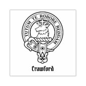 Clan Crawford Crest Rubber Stamp Rubberstempel (Afrduk)