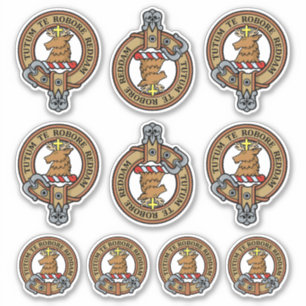 Clan Crawford Crest Sticker Set