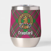Clan Crawford Crest sur Tartan (Avant)