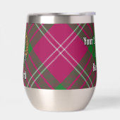 Clan Crawford Crest sur Tartan (Gauche)