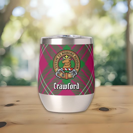 Clan Crawford Crest sur Tartan