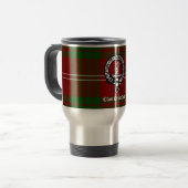 Clan Crawford Crest Tartan Reisbeker (Voorkant links)