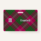 Clan Crawford Tartan Badge (Voorkant)