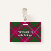 Clan Crawford Tartan Badge (Achterkant met clip)