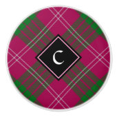 Clan Crawford Tartan Ceramic Knob Keramische Knop (Voorkant)
