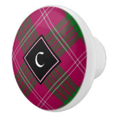 Clan Crawford Tartan Ceramic Knob Keramische Knop (Rechts)