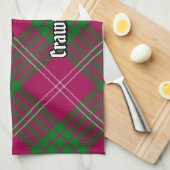 Clan Crawford Tartan Kitchen Towel Theedoek (Quarter Fold)
