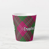 Clan Crawford Tartan Latte Mug (Devant)