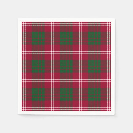 Clan Crawford Tartan Servetten (Voorkant)