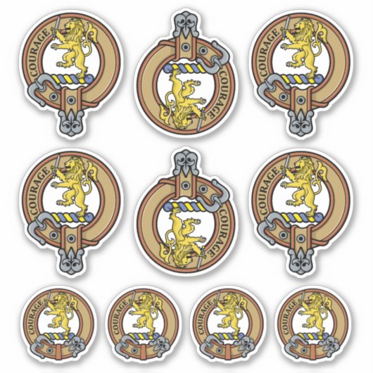 Clan Cumming Crest Sticker Set (Devant)