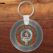Clan Cumming Crest & Tartan Knot Sleutelhanger (Voorkant)