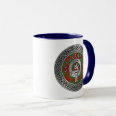 Clan Cumming Crest & Tartan Mug (Devant droit)