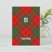 Clan Cumming Tartan Kaart (Staand voorkant)