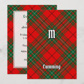 Clan Cumming Tartan Kaart (Voorkant / Achterkant)