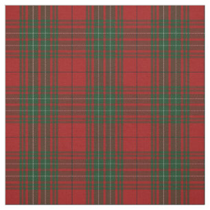 Clan Cummings Red Tartan Pset Fabric Stof