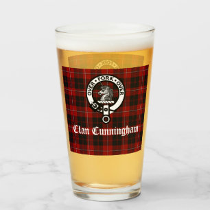 Clan Cunningham Badge & Tartan Glas