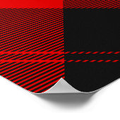 Clan Cunningham Crest over Tartan Poster (Hoek)