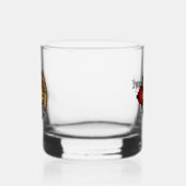 Clan Cunningham Crest over Tartan Whisky Glas (Links)