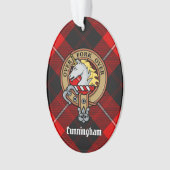 Clan Cunningham Crest sur Tartan (devant)