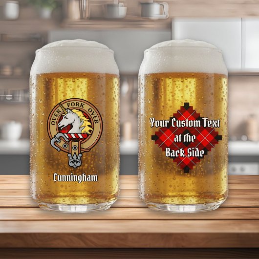 Clan Cunningham Crest sur Tartan