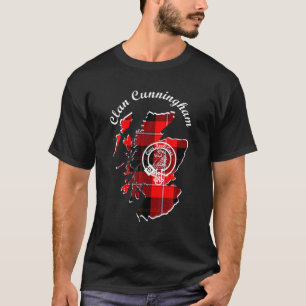 Clan Cunningham Surname Achternaam Scottish Tartan T-shirt