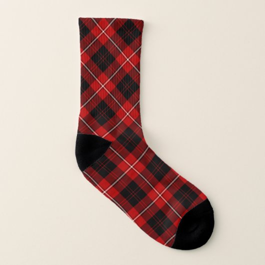 Clan Cunningham Tartan Rouge et noir Plaid (Gauche intérieur)