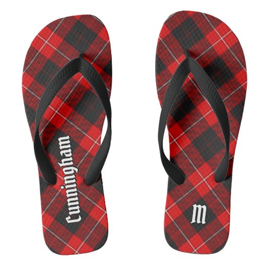 Clan Cunningham Tartan Teenslippers (Voetbed)