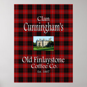 Clan Cunningham's Oude Finlaystone Coffee Co. Poster