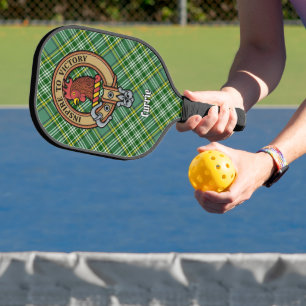 Clan Currie Haan Kam over Tartan Pickleball Paddle