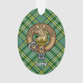 Clan Currie Lion Crest over Tartan Ornament (voorkant)
