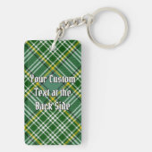 Clan Currie Rooster Crest over Tartan Sleutelhanger (achterkant)