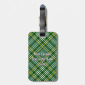 Clan Currie Tartan Bagagelabel (Achterkant verticaal)