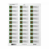 Clan Currie Tartan Etiket (Full Sheet)