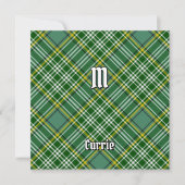 Clan Currie Tartan Invitation (Devant)