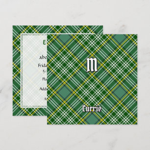 Clan Currie Tartan Invitation