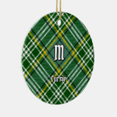 Clan Currie Tartan Keramisch Ornament (Rechts)