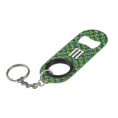 Clan Currie Tartan Mini Flessenopener (Voorkant Gekanteld)
