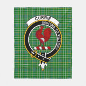 Clan Currie Tartan Pset Fleece Deken (Voorkant)