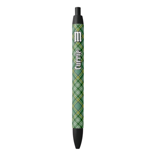 Clan Currie Tartan Zwarte Inkt Pen (Voorkant Verticaal)