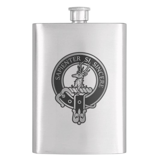 Clan Davidson Crest Flask Flacon (Voorkant)