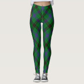 Clan Davidson Crest over Tartan Leggings (Voorkant)