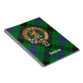 Clan Davidson Crest over Tartan Notitieboek (Rechterzijde)
