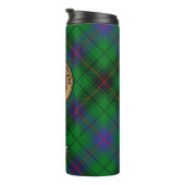 Clan Davidson Crest over Tartan Thermosbeker (Geroteerd rechts)