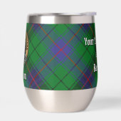 Clan Davidson Crest sur Tartan (Gauche)