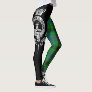 Clan Davidson Crest & Tartan Leggings