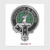 Clan Davidson Crest & Tartan Sticker (Feuille)