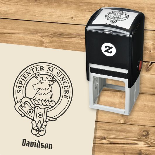 Clan Davidson Crest Zelfinktende Stempel