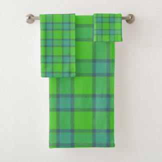 Clan Davidson Plaid Tartan Blue & Green Bad Handdoek