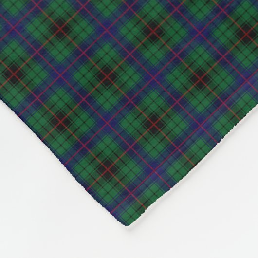 Clan Davidson Tartan Fleece Deken (Hoek)