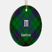 Clan Davidson Tartan Keramisch Ornament (Rechts)